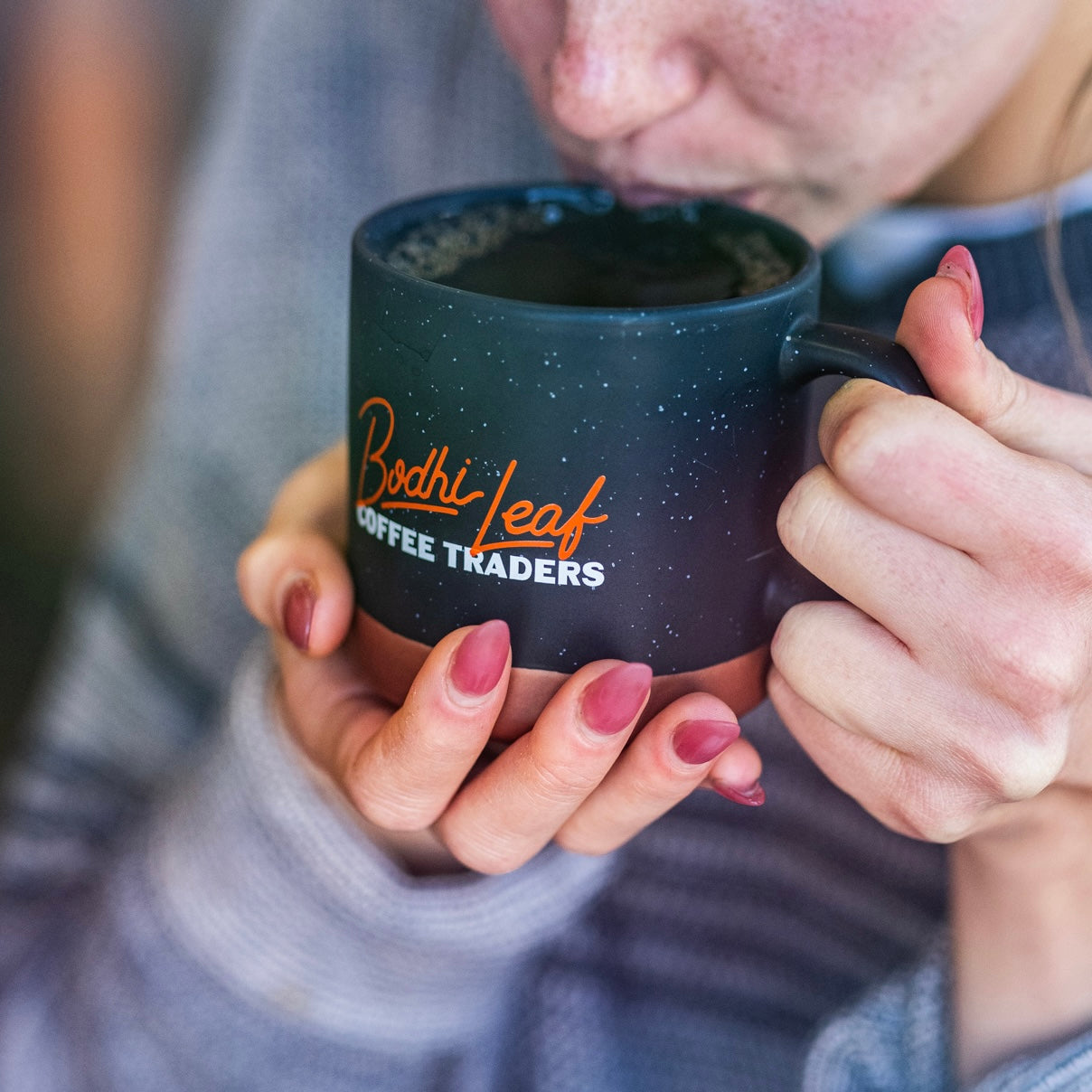 14oz Clay Mug w/Script Design