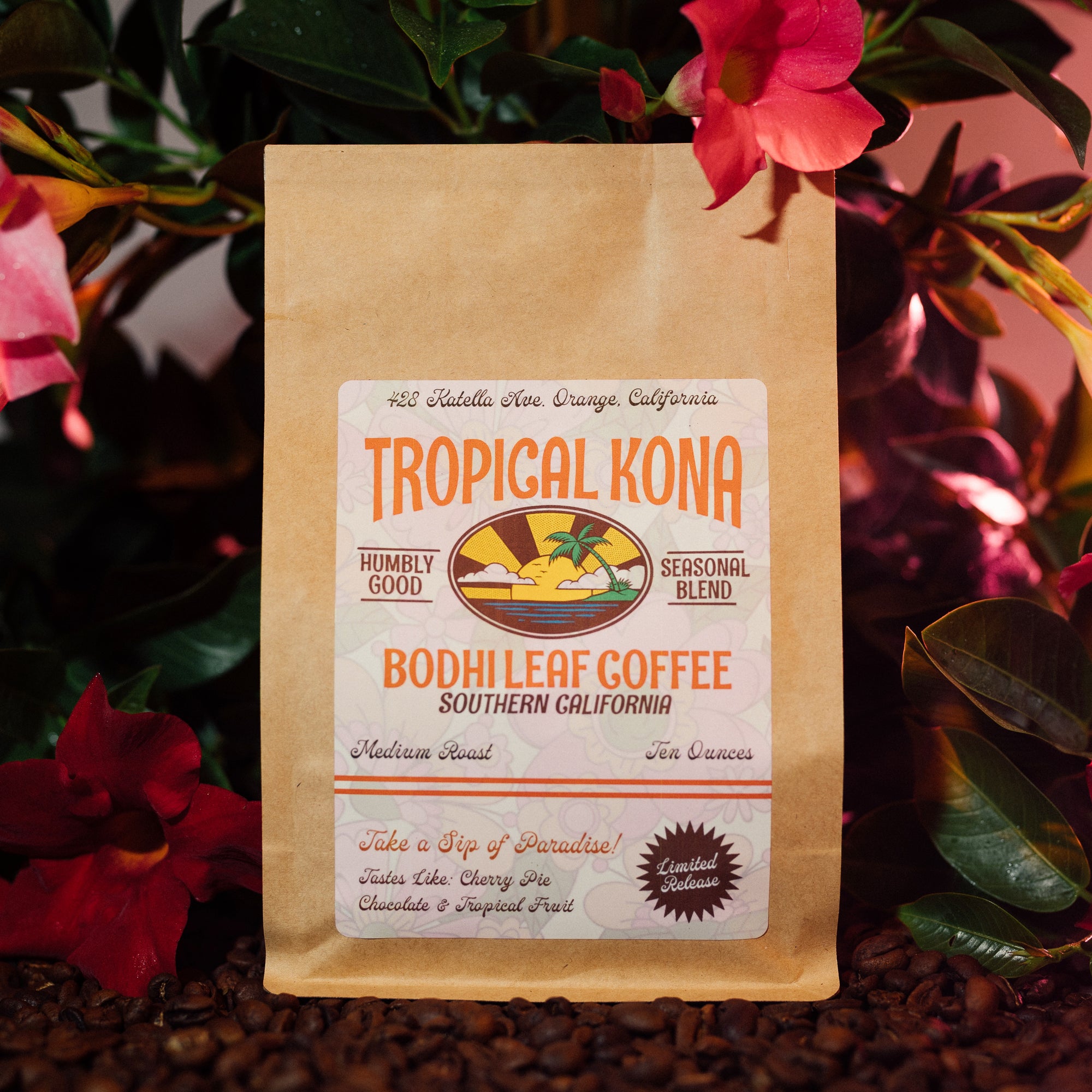 Tropical Kona Bodhi Leaf Coffee 10 oz bag 