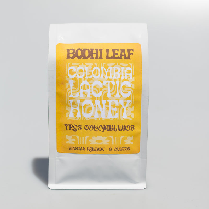 bag of roasted Colombia Lactic Honey