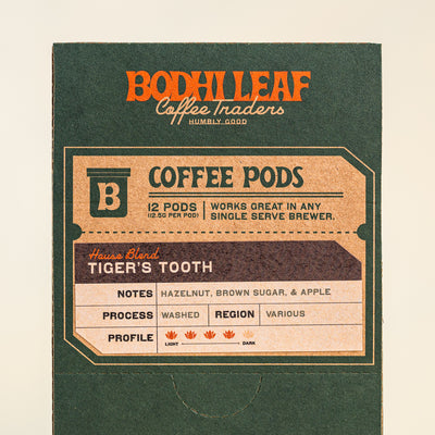 Roasted - Tiger's Tooth Blend Specialty Coffee Pods